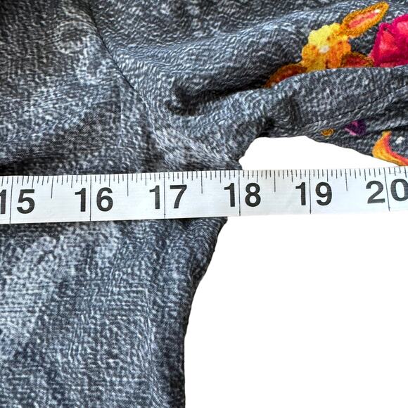 Hemant & Nandita Long Sleeve Split Neck Mini Dress Shawl Print - Picture 8 of 11